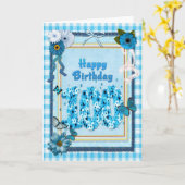 スクラップブック効果のある第100誕生日 カード (黄色い花)