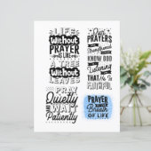 スクラップブック用の聖書の詩と引用文カード (スタンド正面)