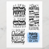 スクラップブック用の聖書の詩と引用文カード (正面)