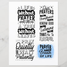 スクラップブック用の聖書の詩と引用文カード