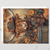 スクラップブック紙お洒落ハイランドハロウィンデコール (正面/裏面)