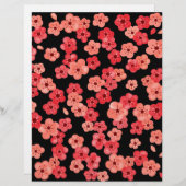 スクラップブック紙とさくらんぼ花 (正面/裏面)