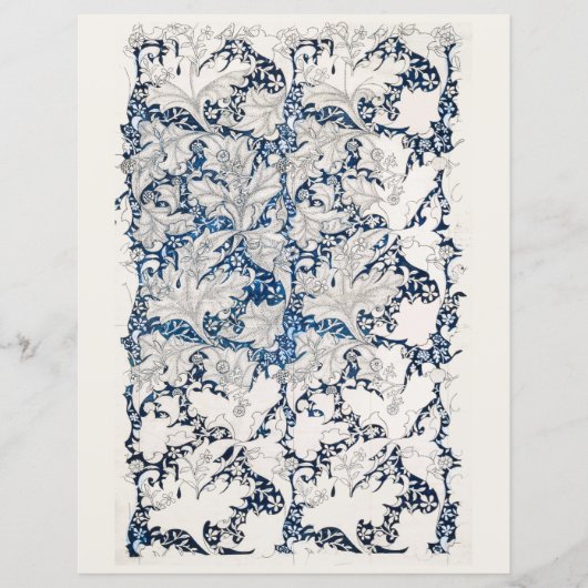 スクラップブック紙：ウィリアム・モリス：ウォーフラワー (正面)