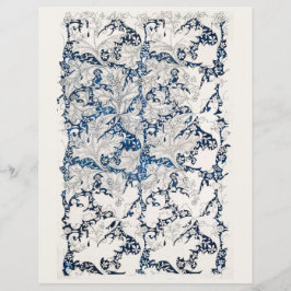 スクラップブック紙：ウィリアム・モリス：ウォーフラワー