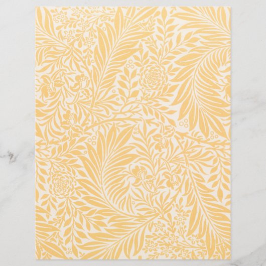 スクラップブック紙：ウィリアム・モリス：ラークスパー (正面)