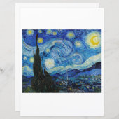 スクラップブック紙：ファンゴッホ：星空の夜 (正面/裏面)