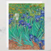 スクラップブック紙：ファンゴッホ: IRISES : 1889 (正面/裏面)