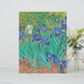 スクラップブック紙：ファンゴッホ: IRISES : 1889 (スタンド正面)