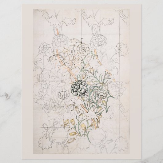 スクラップブック紙: WILLIAM MORRIS : WILD TULIP (正面)