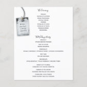 スクラップブック素朴フォト結婚式 プログラム (裏面)