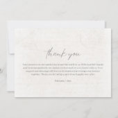 スクラップブック結婚写真のサンキューカード サンキューカード (裏面)