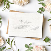 スクラップブック結婚写真のサンキューカード サンキューカード