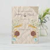 スクラップブック結婚式招待状 招待状 (スタンド正面)