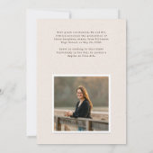 スクラップブック落書き3枚の写真スナップショット卒業式 案内状 (裏面)