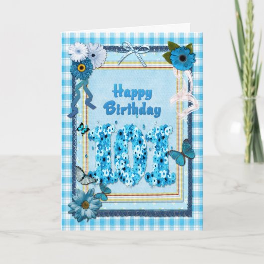 スクラップブック誕生日付き第101版 カード (正面)