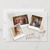 スクラップブック3写真結婚のサンキューカード サンキューカード (正面)