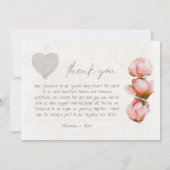 スクラップブック3写真結婚のサンキューカード サンキューカード (裏面)