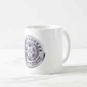 "スクラップブック"カット、ペースト、繰り返し" コーヒーマグカップ (正面右)