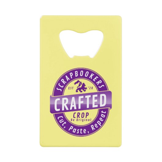 スクラップブック クレジットカード栓抜き (正面)