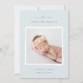 スクラップブック |写真の誕生のお知らせ 案内状 (正面)