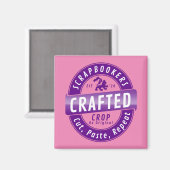 「スクラップブック – 切り取り、貼り付け、繰り返し」 マグネット (正面/裏面)