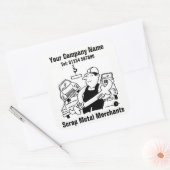 スクラップメタル商人の漫画 スクエアシール (封筒)