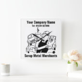 スクラップメタル商人漫画 スクエア壁時計 (ホーム)