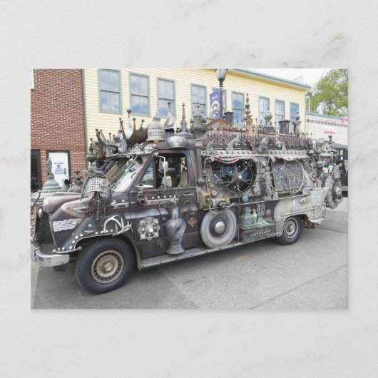 スクラップ彫刻バン ポストカード (正面)