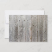 スクラップ素朴ブックの安全メッセージのエンクロージャカード 招待状 (裏面)