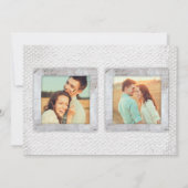 スクラップ素朴ブックフォトウェディング日付カードを保存 招待状 (裏面)