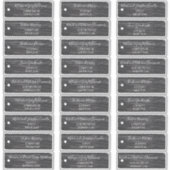 スクラップ素朴ブックブラックラベルゲスト住所 シール (正面)