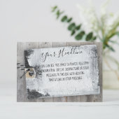 スクラップ素朴ブックラベルカスタムメッセージ格納装置カード 招待状 (スタンド正面)