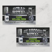 スクラップ金属ピックアップ英語スペインの名刺 名刺 (正面/裏面)