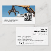 スクラップ金属リサイクルQRコード 名刺 (正面/裏面)