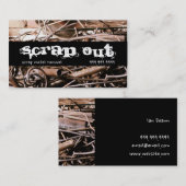 スクラップ金属除去リサイクル廃棄物 名刺 (正面/裏面)