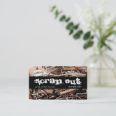 スクラップ金属除去リサイクル廃棄物 名刺 (スタンド正面)