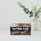 スクラップ金属除去リサイクル廃棄物 名刺 (スタンド正面)