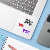 スクラップ ブック BOO! ハロウィン シール (ノートパソコンとiPhone)