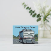 スクラップ・メタル・リサイクル・サービス・ビジネス・カード 名刺 (スタンド正面)