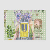 スクラッモダンプブック背景グリーンリーのコラージュ 薄葉紙 (正面)