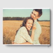 スクラッ素朴プカスタムブックフォト結婚ズ ゲストブック (裏面)