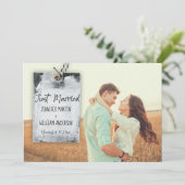 スクラッ素朴プ結婚ブックの婚姻届 招待状 (スタンド正面)