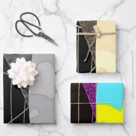 「スクラニー」ラッピング紙フラットシートセット3 ラッピングペーパーシート