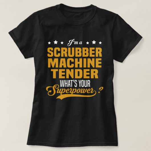 スクラバーマシンテンダー Tシャツ (デザイン正面)