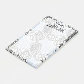 スクラパーソナライズされたブルパッド（青/木炭） ポストイット (アングル)