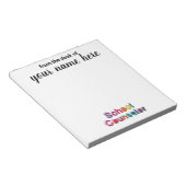 スクラパーソナライズされたールカウンセラーメモ帳 ノートパッド (アングル)