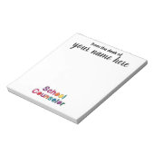 スクラパーソナライズされたールカウンセラーメモ帳 ノートパッド (回転)