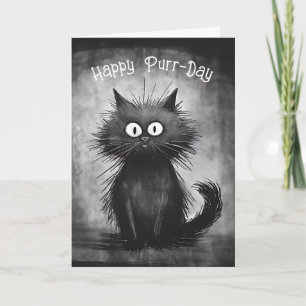 スクラフィおもしろいー猫誕生日 カード