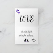 スクラフィー・ムット・ラブ・イズ・ホワット・アイ・フィール・フォールド・バレンタイン シーズンカード (内部)