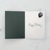 スクラフィ通りキャット誕生日ユーモア カード (内部)